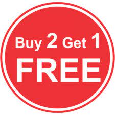 How the Buy 2 Get 1 Free Sale works display picture 2
