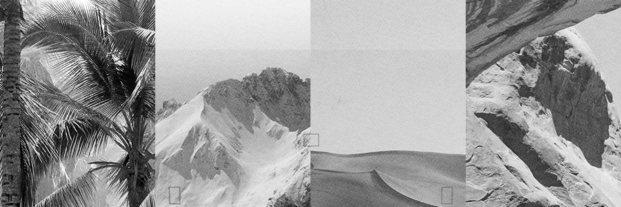 The image shows 4 different climates, representing Covert Thread's ability to make socks tough enough for any climate or activity.