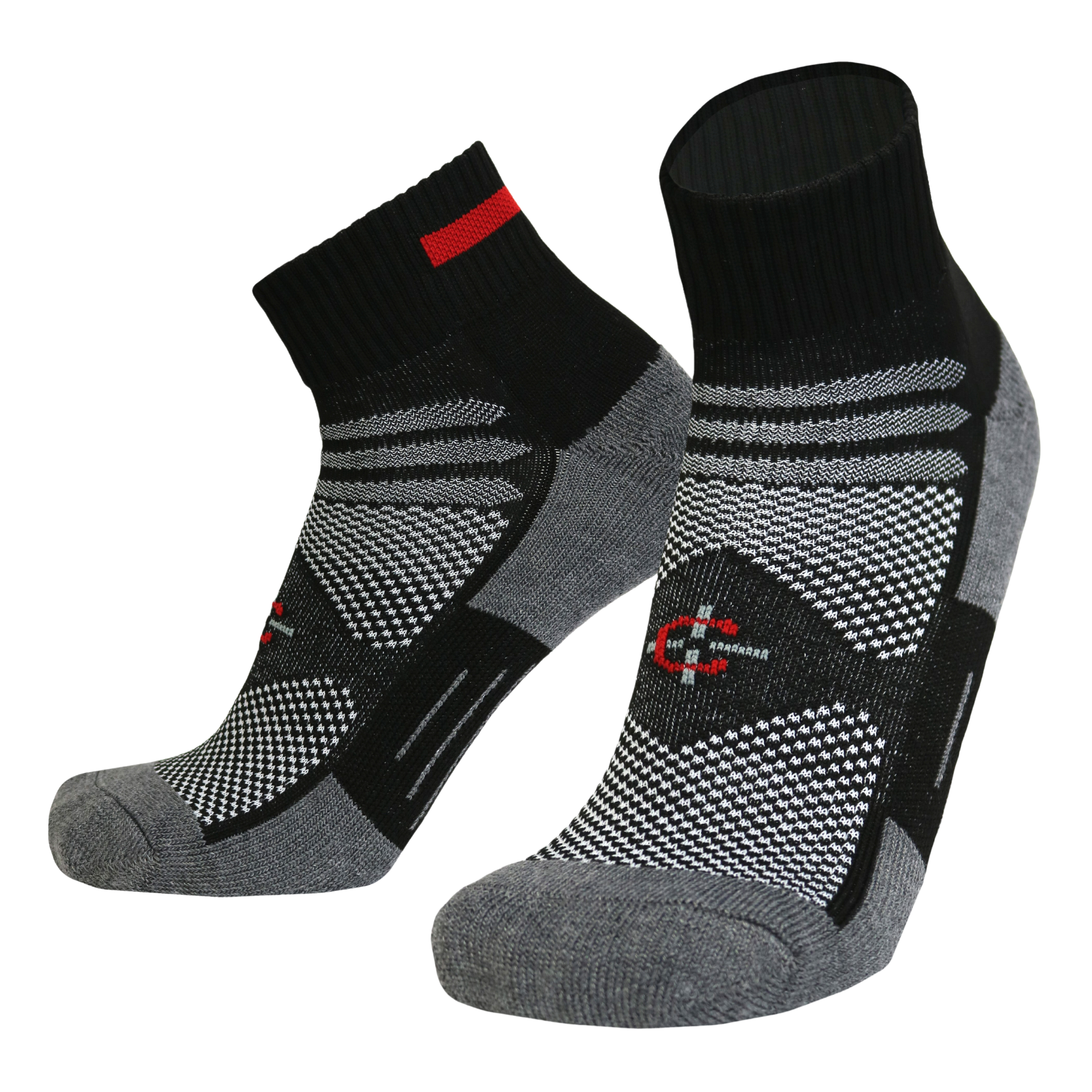 Red Line Quarter Sock