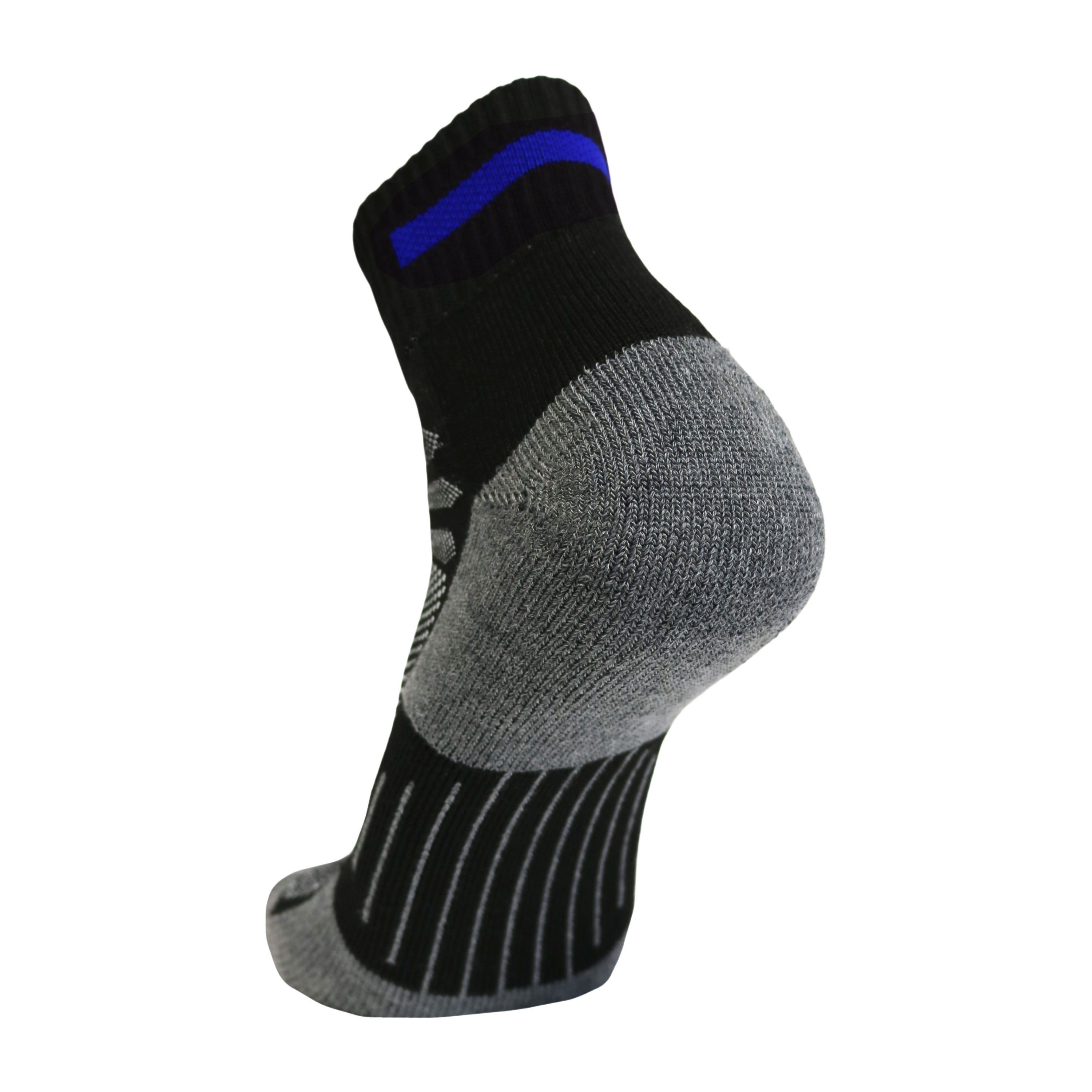 Blue Line Quarter Sock